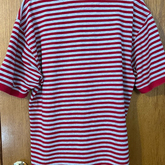 Ohio State Buckeyes Red & Gray Striped Large Polo Shirt CS Crable Sportswear - Picture 2 of 10